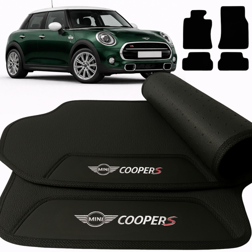 TAPETES BORRACHA PREMIUM MINI COOPER S 2008 A 2017 4 PEÇAS