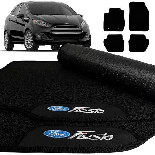 TAPETE BORRACHA PREMIUM NEW FIESTA 2015 A 2024 4 PEÇAS