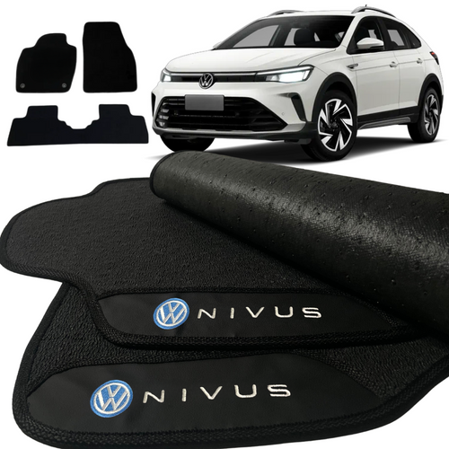 TAPETES BORRACHA PREMIUM NIVUS 2020 A 2026 3 PEÇAS