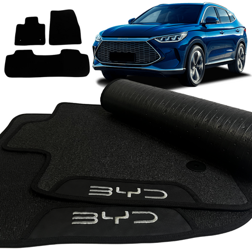 TAPETE BORRACHA PREMIUM BYD SONG PLUS 2023 A 2026 3 PEÇAS
