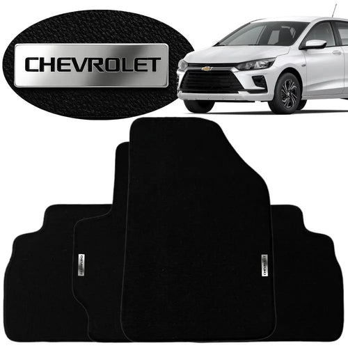 TAPETE BORRACHA TAG INOX ONIX HATCH 2020 A 2025 4 PEÇAS