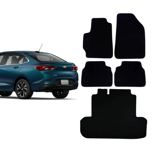 KIT TAPETES CARPETE PORTA MALAS + INTERNOS ONIX SEDAN 2020 A 2026