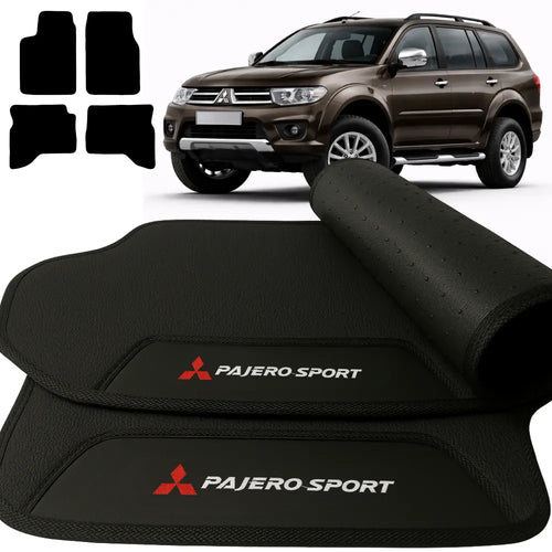 TAPETES BORRACHA PREMIUM MITSUBISHI PAJERO SPORT 2001 A 2011 4 PEÇAS