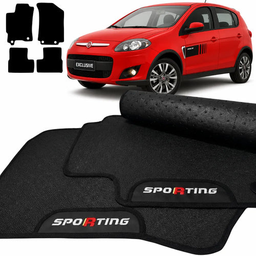 TAPETES BORRACHA PREMIUM PALIO SPORTING 2012 A 2021 4 PEÇAS