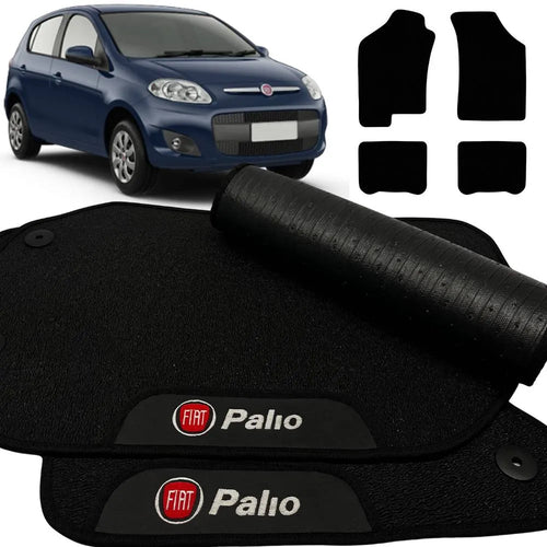 TAPETE BORRACHA PREMIUM PALIO NOVO 2012 A 2024 4 PEÇAS