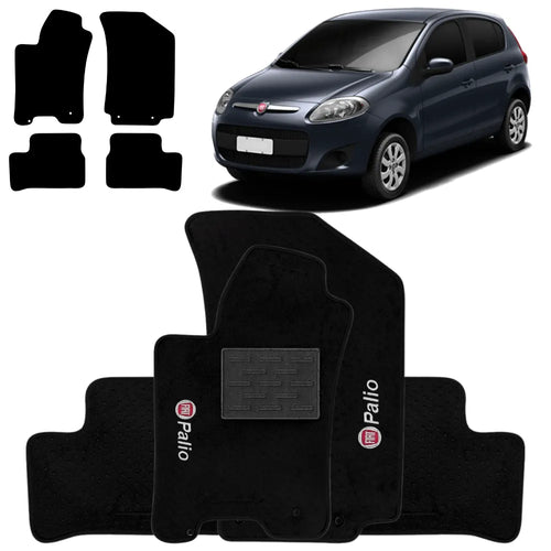 TAPETE CARPETE PALIO ATTRACTIVE 2011 A 2018 PRETO 4 PEÇAS