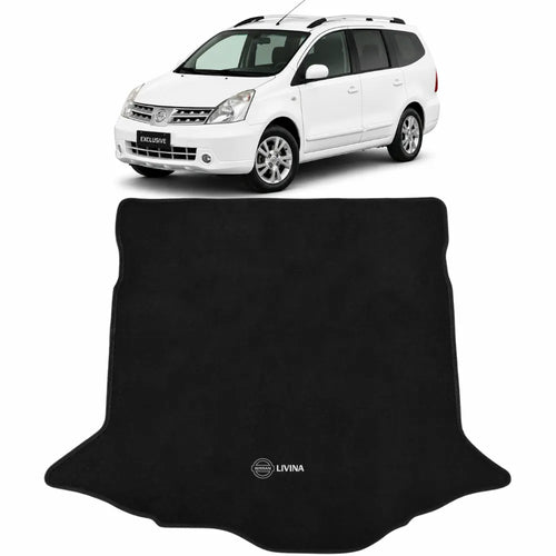 TAPETE PORTA-MALAS CARPETE PRETO LIVINA 2008 A 2014