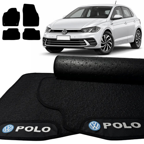 TAPETES BORRACHA PREMIUM POLO 2018 A 2026 4 PEÇAS