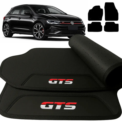 TAPETES BORRACHA PREMIUM POLO GTS 2018 A 2025 4 PEÇAS