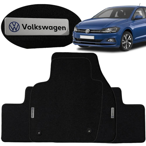 TAPETE BORRACHA TAG INOX POLO 2018 A 2026 4 PEÇAS