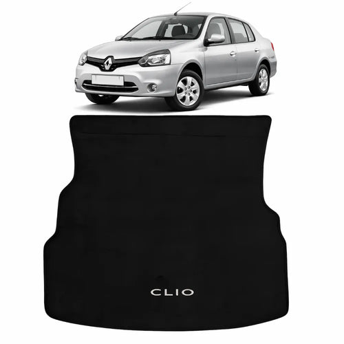 TAPETE PORTA-MALAS CARPETE PRETO CLIO SEDAN 1996 A 2015