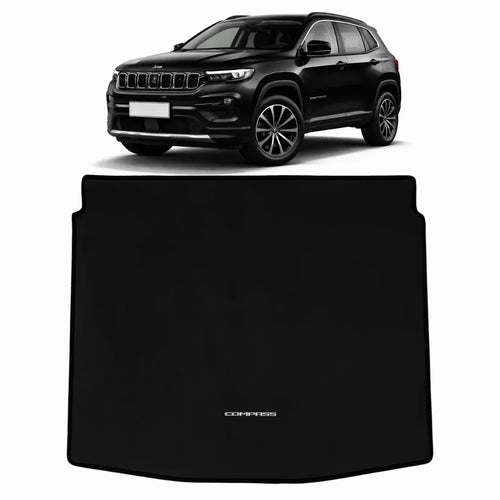 TAPETE PORTA-MALAS CARPETE PRETO COMPASS 2016 A 2024