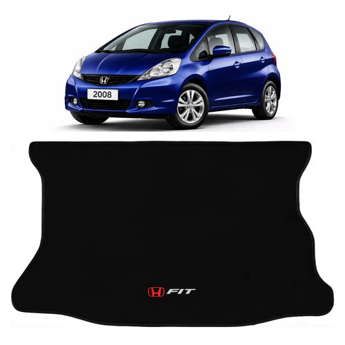 TAPETE PORTA-MALAS CARPETE PRETO HONDA FIT 2004 A 2008