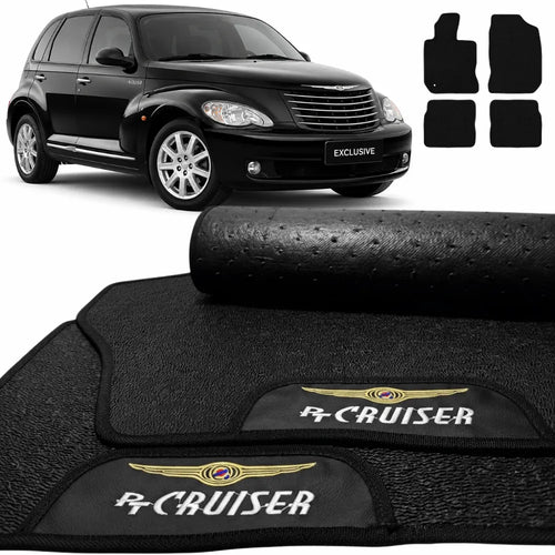 TAPETES BORRACHA PREMIUM CHRYSLER PT CRUISER 2001 A 2010 4 PEÇAS