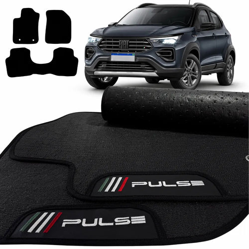 TAPETES BORRACHA PREMIUM PULSE 2022 A 2026 3 PEÇAS