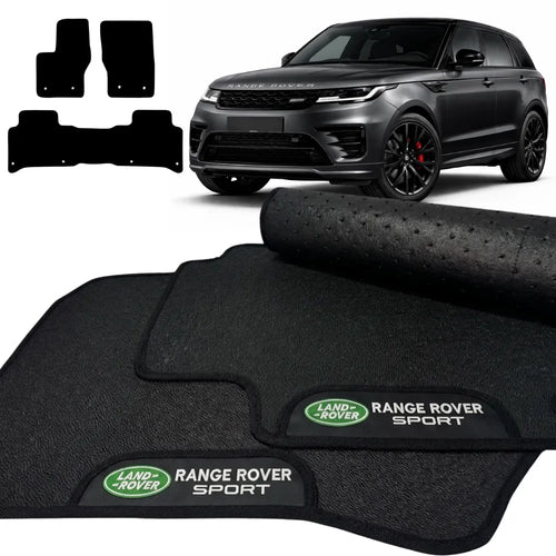 TAPETES BORRACHA PREMIUM RANGE ROVER SPORT 2014 A 2022 3 PEÇAS