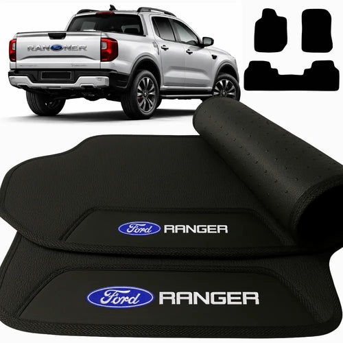 TAPETE BORRACHA PREMIUM RANGER 2013 A 2022 CABINE DUPLA 3 PEÇAS