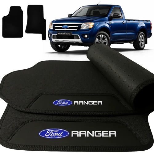 TAPETES BORRACHA PREMIUM RANGER 1998 A 2012 CABINE SIMPLES 2 PEÇAS