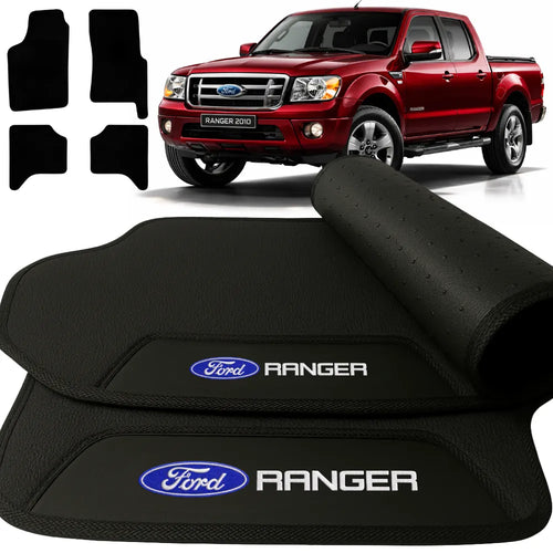 TAPETES BORRACHA PREMIUM RANGER 1998 A 2012 CABINE DUPLA 4 PEÇAS