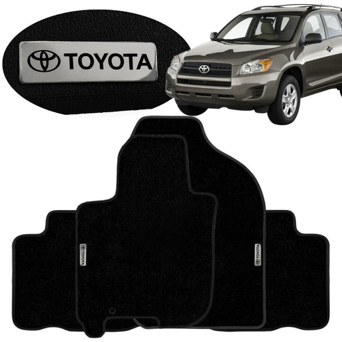 TAPETE BORRACHA TAG INOX RAV4 2006 A 2012 4 PEÇAS