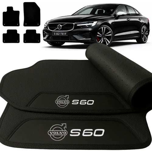 TAPETES BORRACHA PREMIUM VOLVO S60 T8 R 2019 A 2022 4 PEÇAS