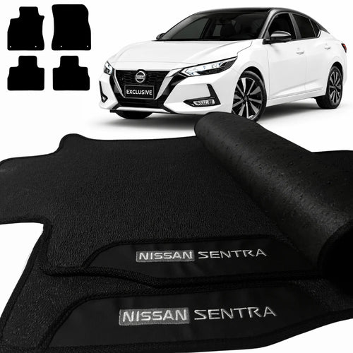 TAPETE BORRACHA PREMIUM SENTRA ADVANCE 2023 A 2025 3 PEÇAS