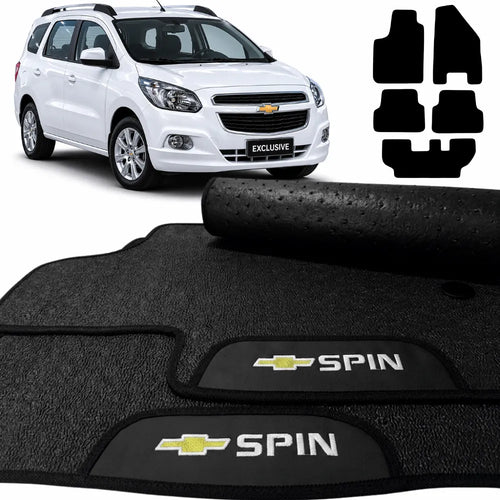 TAPETES BORRACHA PREMIUM SPIN 2012 A 2017 5 PEÇAS