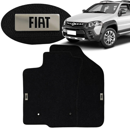 TAPETE BORRACHA TAG INOX STRADA CD 2012 A 2019 4 PEÇAS