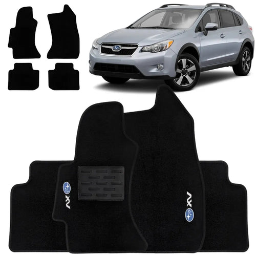 TAPETE CARPETE SUBARU XV 2012 A 2017 PRETO 4 PEÇAS