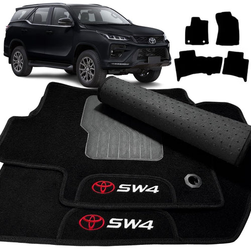 TAPETES CARPETE PRETO SW4 2016 A 2026 3 PEÇAS