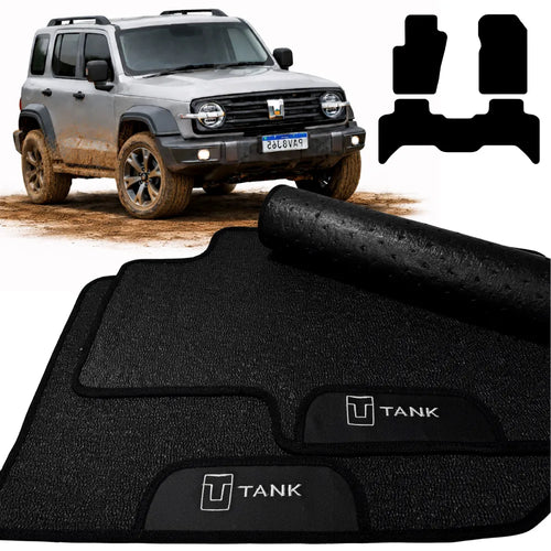 TAPETES BORRACHA PREMIUM TANK 300 2025 A 2026 3 PEÇAS