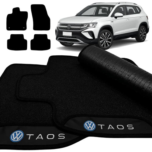TAPETE BORRACHA PREMIUM TAOS 2021 A 2026 4 PEÇAS