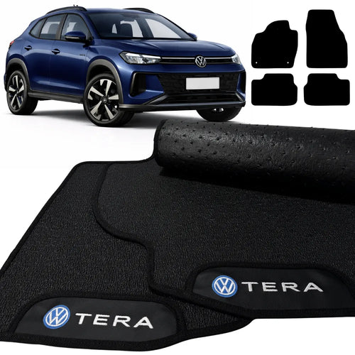 TAPETES BORRACHA PREMIUM TERA 2025 A 2026 4 PEÇAS