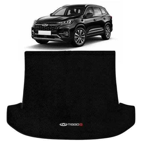 TAPETES PORTA MALAS CARPETE PRETO TIGGO 8 2018 A 2021