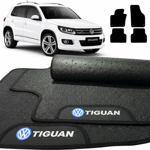 TAPETES BORRACHA PREMIUM TIGUAN 2009 A 2017 4 PEÇAS