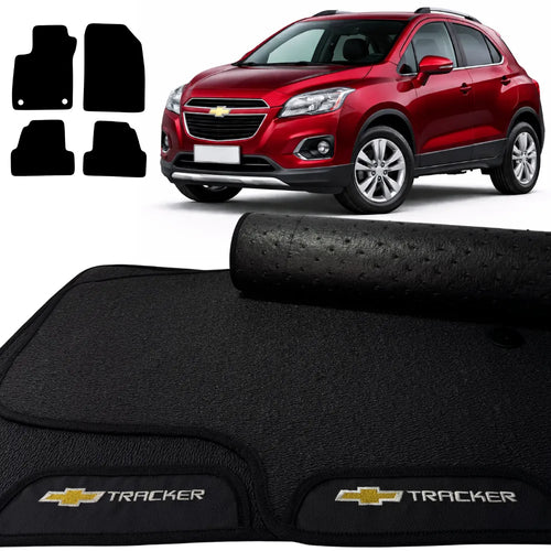 TAPETES BORRACHA PREMIUM TRACKER 2014 A 2019 4 PEÇAS