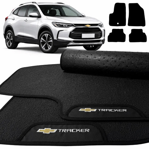 TAPETES BORRACHA PREMIUM TRACKER 2020 A 2026 4 PEÇAS