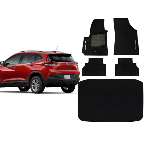 KIT TAPETES CARPETE PORTA MALAS + INTERNOS TRACKER 2020 A 2026