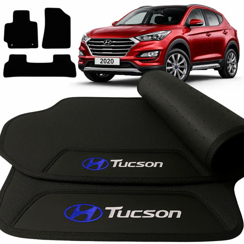 TAPETE BORRACHA PREMIUM TUCSON 2017 A 2023 3 PEÇAS