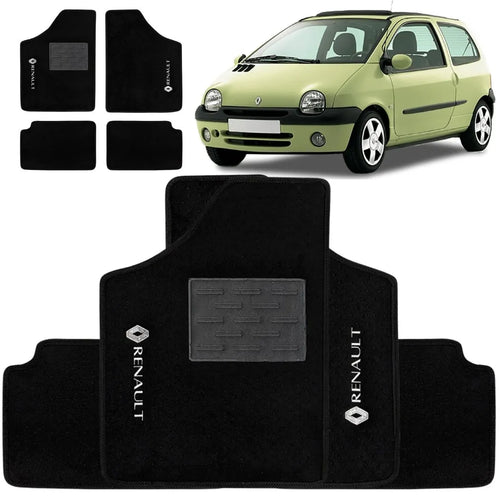 TAPETE CARPETE TWINGO 1993 A 2003 PRETO 4 PEÇAS