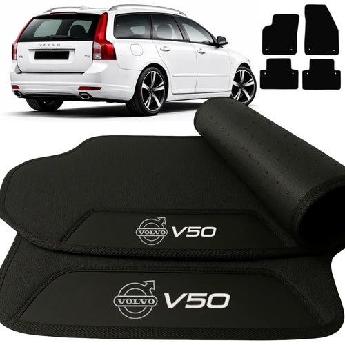 TAPETES BORRACHA PREMIUM VOLVO V50 2004 A 2012 4 PEÇAS