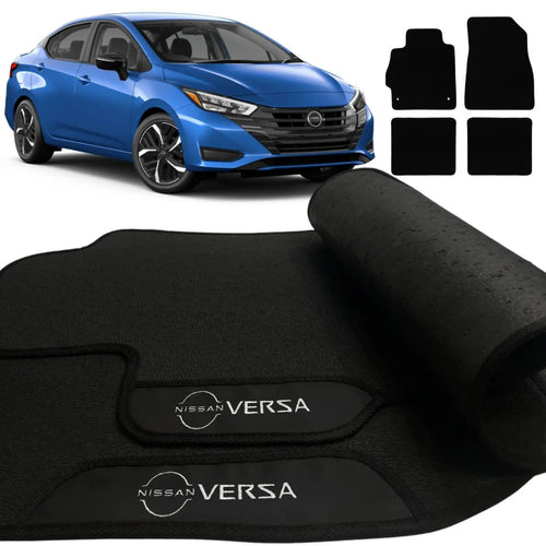 TAPETES BORRACHA PREMIUM VERSA 2020 A 2025 4 PEÇAS