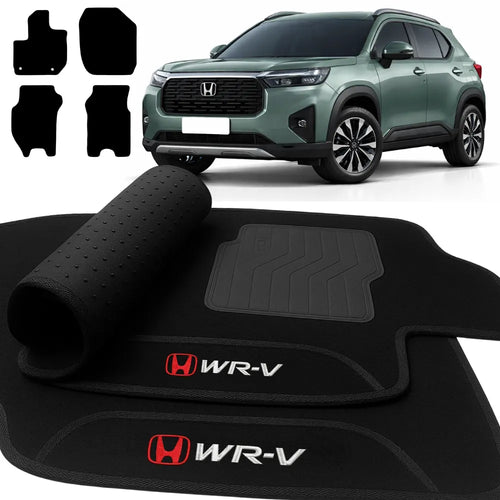 TAPETES CARPETE PRETO HONDA WR-V 2026 4 PEÇAS