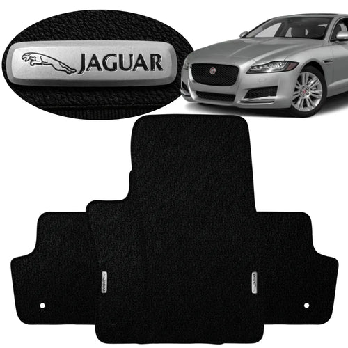 TAPETE BORRACHA TAG INOX PREMIUM JAGUAR XE 2015 A 2021 4 PEÇAS