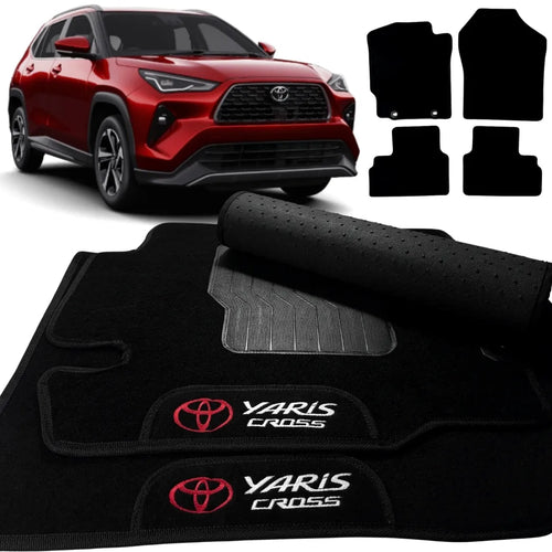 TAPETES CARPETE PRETO YARIS CROSS 2026 4 PEÇAS