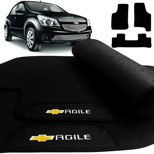 TAPETE BORRACHA PREMIUM AGILE 2009 A 2016 3 PEÇAS