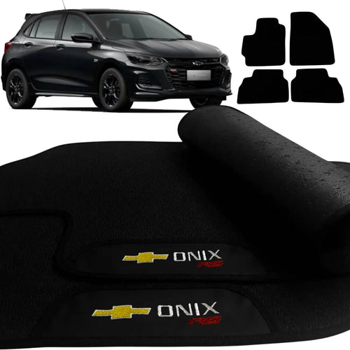 TAPETE BORRACHA PREMIUM ONIX RS 2020 A 2026 4 PEÇAS