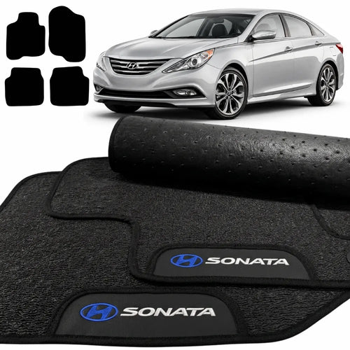 TAPETES BORRACHA PREMIUM HYUNDAI SONATA 2011 A 2014 4 PEÇAS